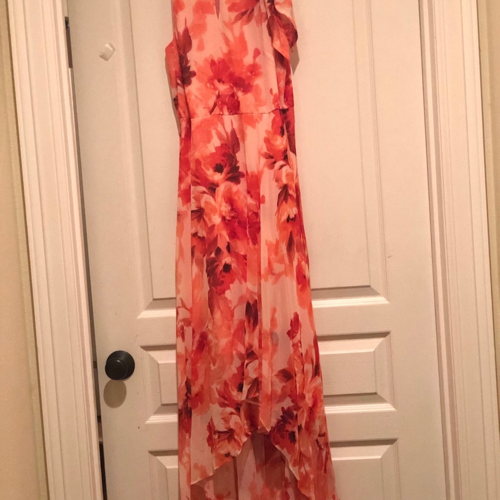 Floral maxi dress with halter top never worn.